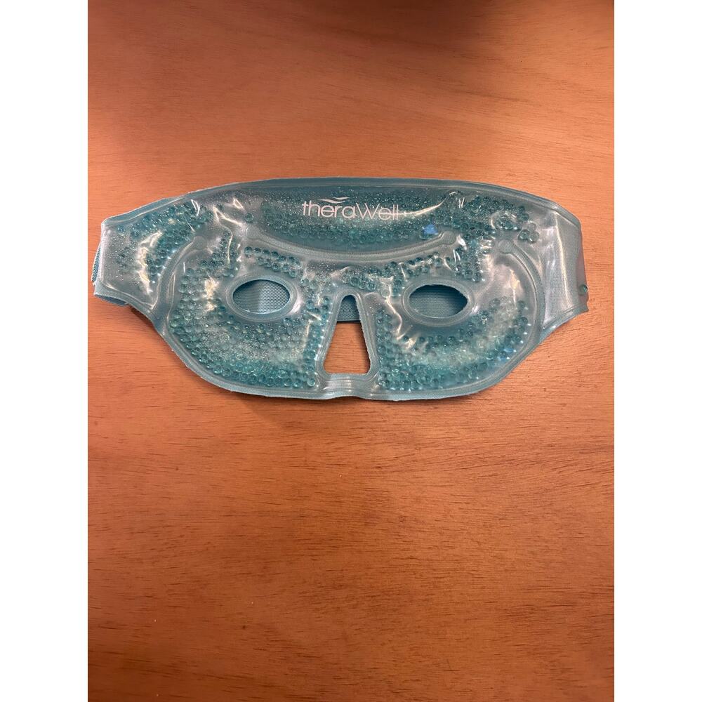 New TheraWell Gel Freezable Eye 👁️ Mask Adjustable Plush Inside